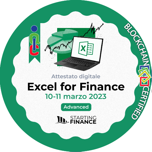 Masterclass Excel for Finance | Advanced | Streaming | 10-11 marzo 2023